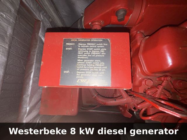 Westerbeke 8 kW diesel generator