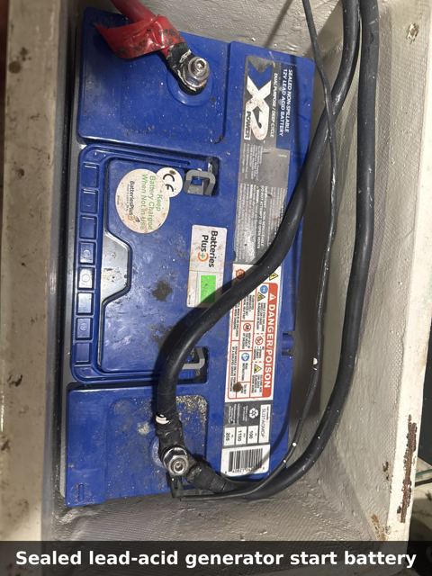 Sealed lead-acid generator start battery