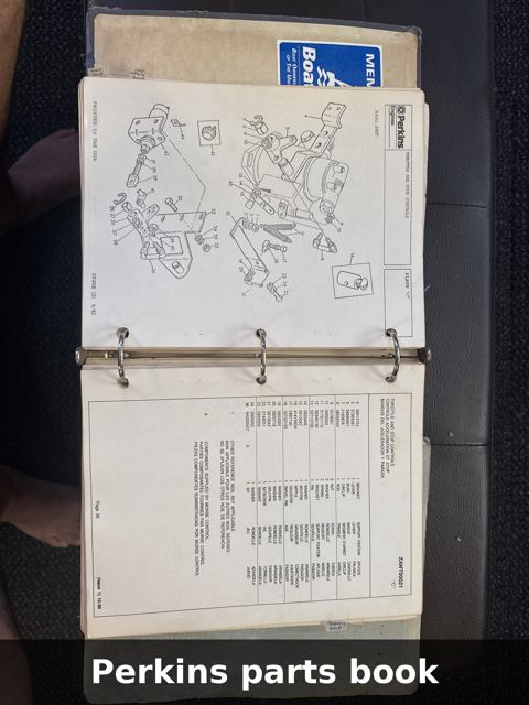 Perkins parts book