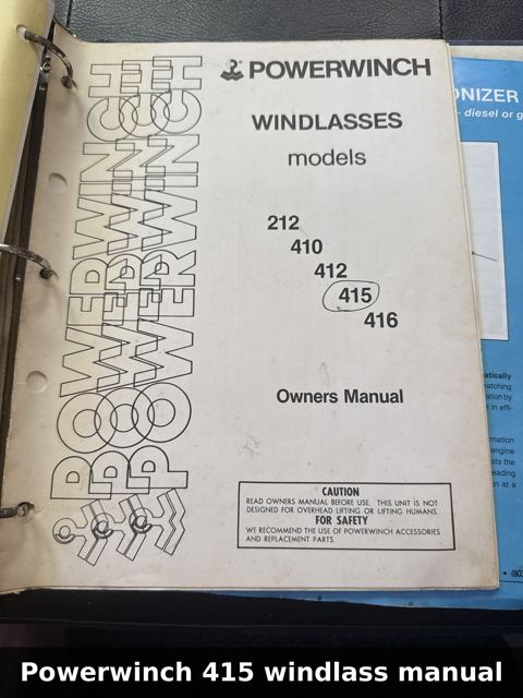 Powerwinch 415 windlass manual